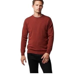 Rodd & Gunn Hillend Bordeaux Red Merino Wool Crewneck Pullover Sweater M NWT